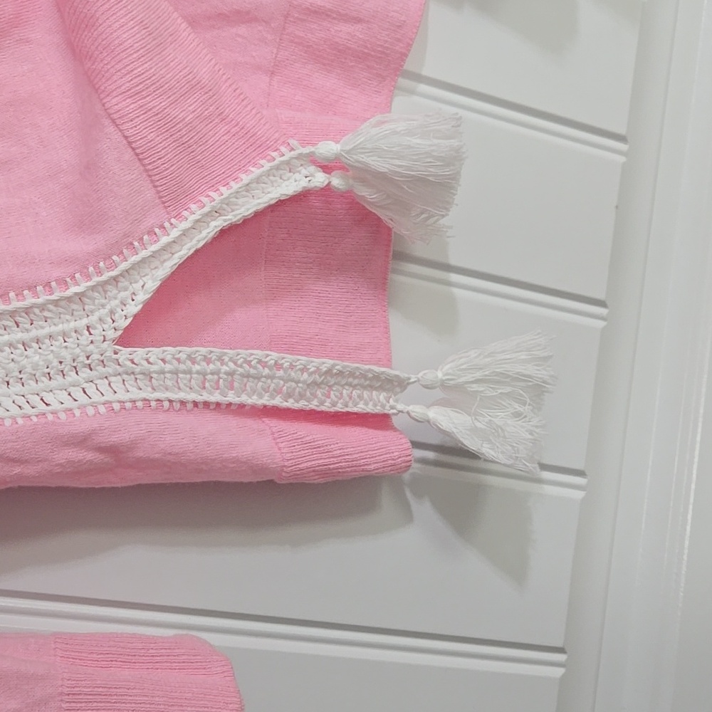 Lilly Pulitzer Damara Coolmax sweater in pink Sz S EUC - Picture 4 of 8